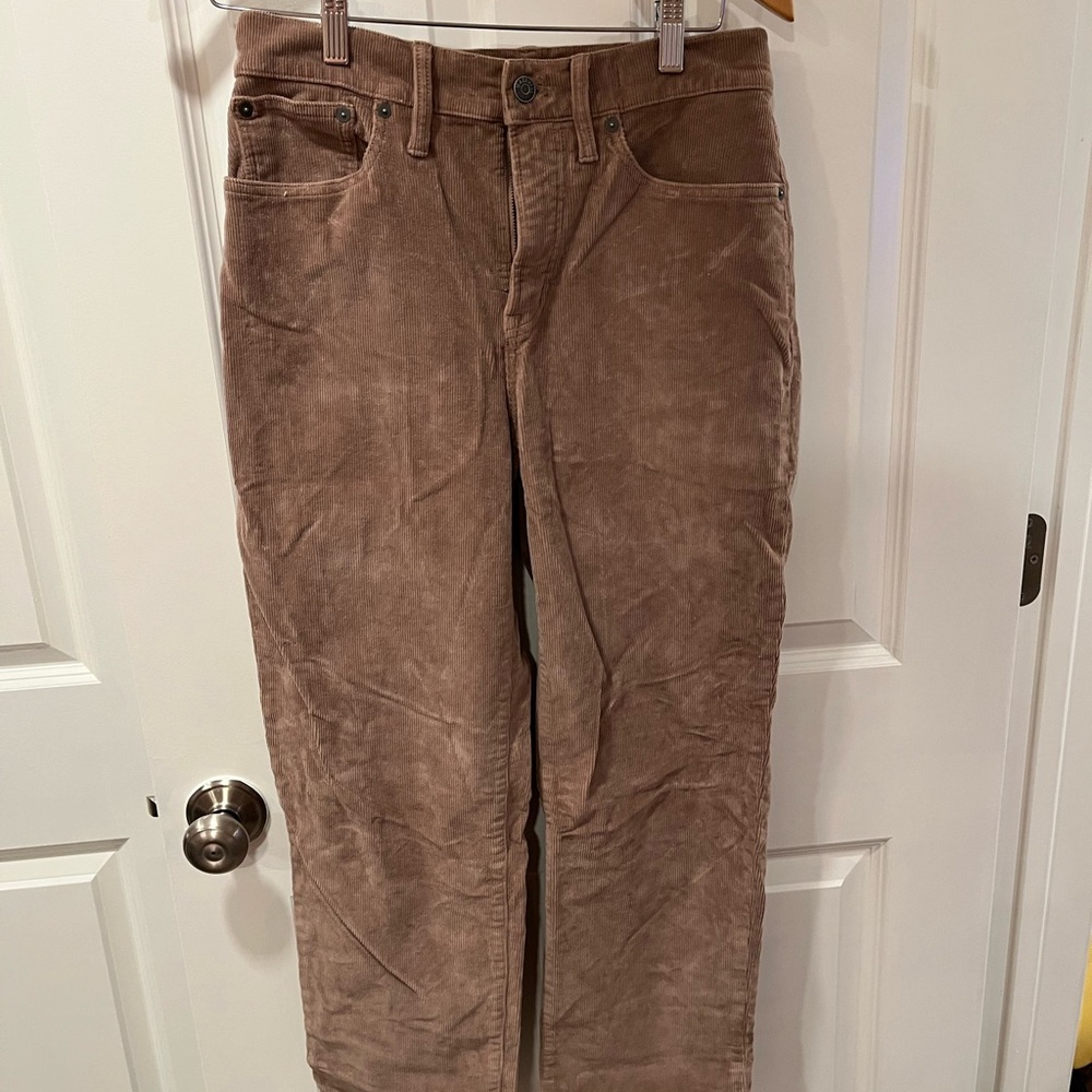 Madewell Women's Tan Corduroy Pants
